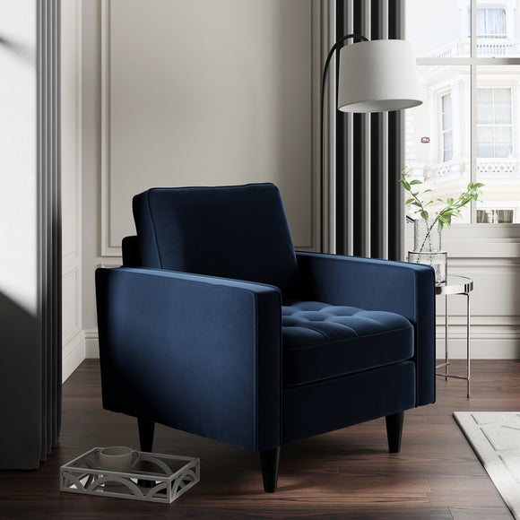 Blue 2025 chair dunelm