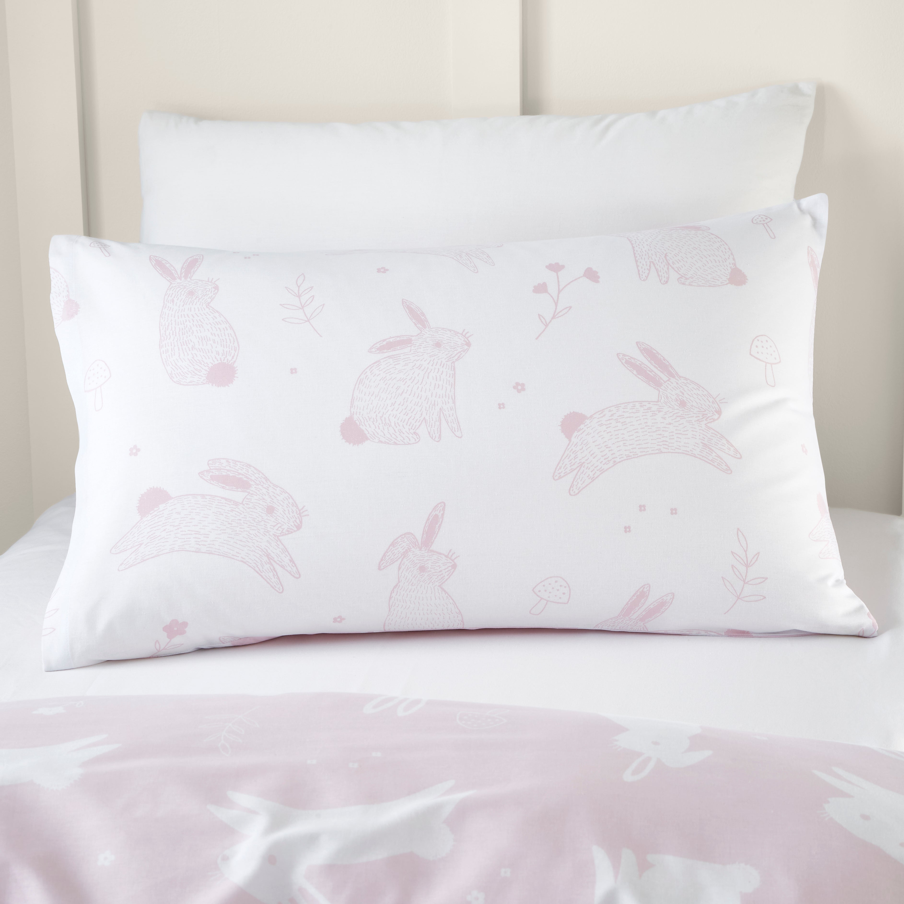Pink Bunnies Duvet Cover and Pillowcase Set | Dunelm