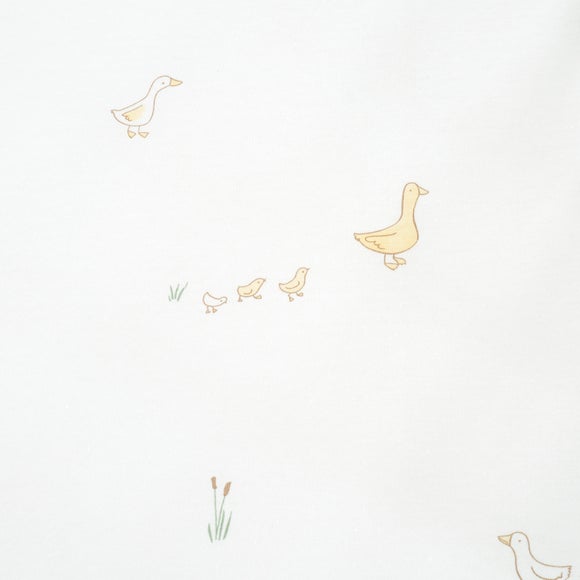 Pack of 2 Jersey Yellow Ducks Fitted Sheets Dunelm