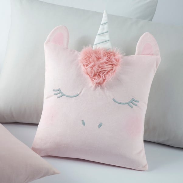 Pink Unicorn Square Cushion image 1 of 2
