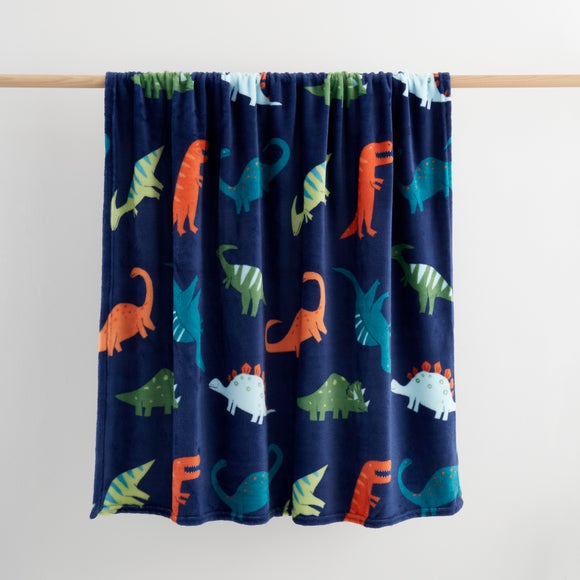 Dino Fleece Blanket Dunelm