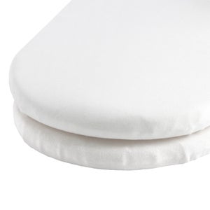 Pack Of 2 Jersey White 100 Cotton Moses Basket Fitted Sheet