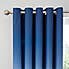 Navy Ombre Blackout Eyelet Curtains  undefined