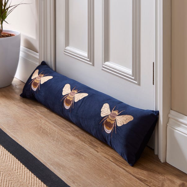 Bees Draught Excluder Navy image 1 of 3