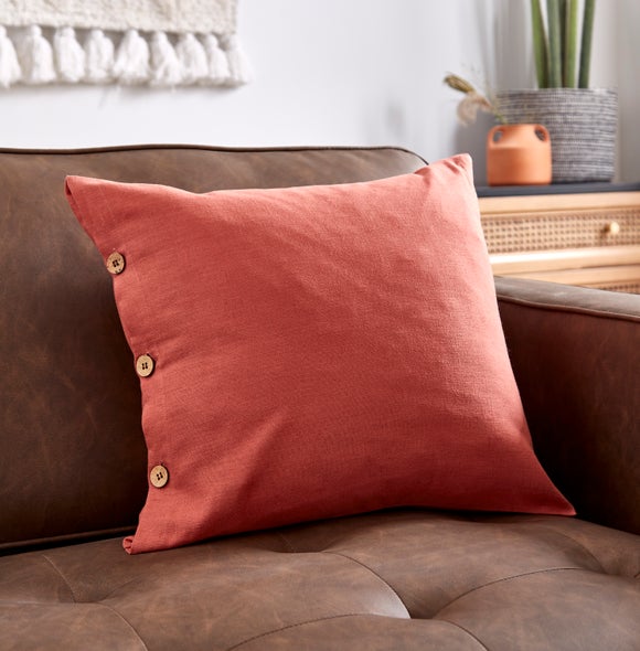 Dunelm orange outlet cushions