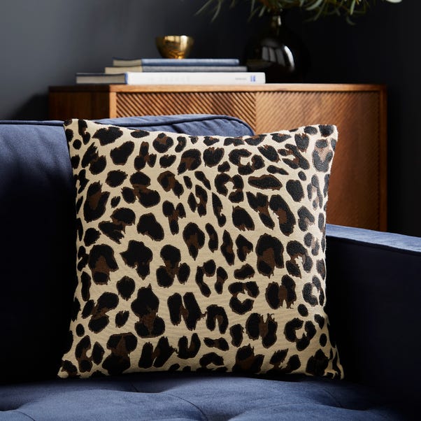 Animal Print Tapestry Natural Cushion Cover image 1 of 6