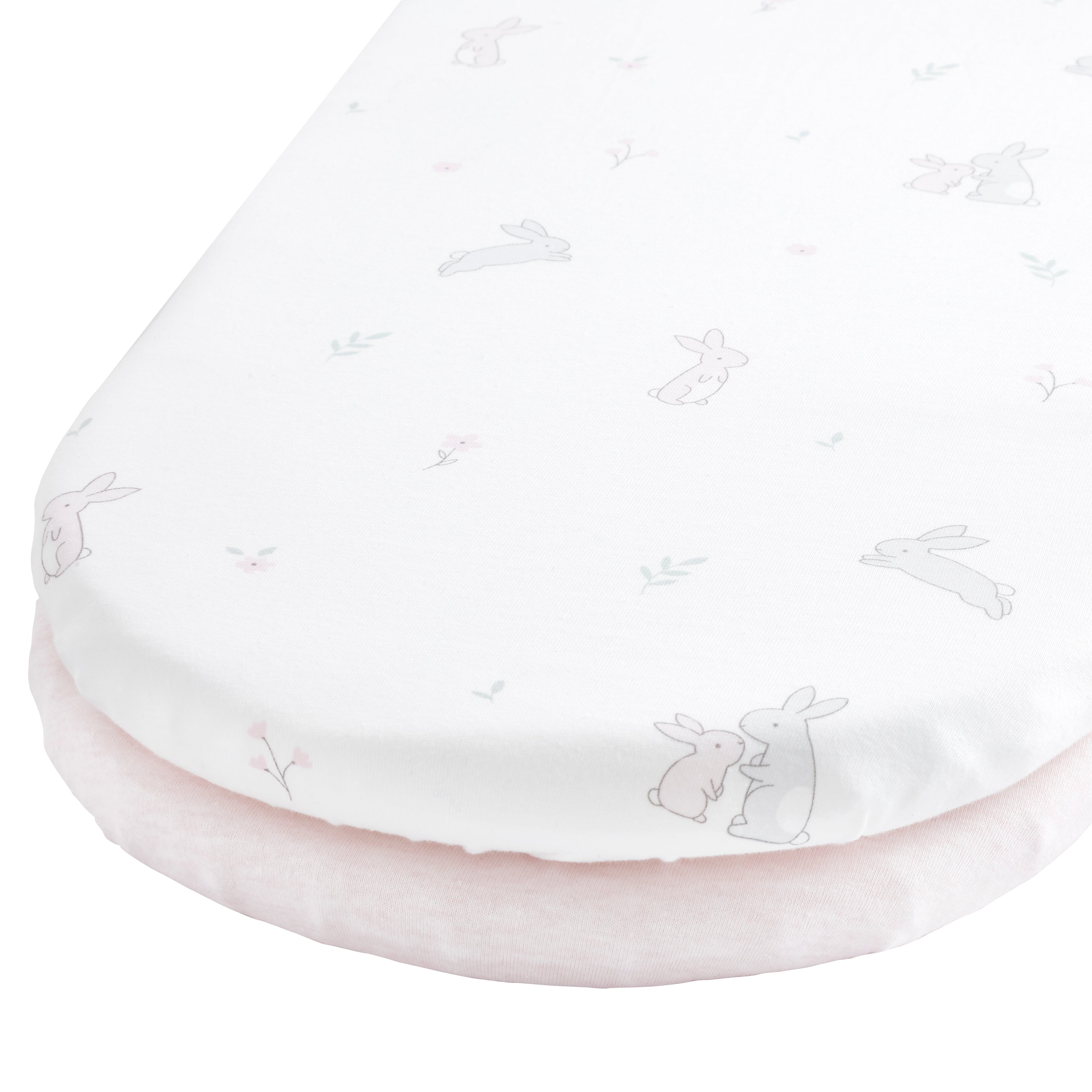Pack of 2 Jersey Pink Bunny Fitted Sheets