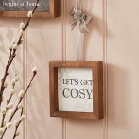 Let's Get Cosy Hanging Sign