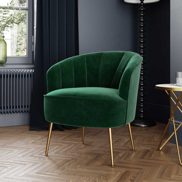 Dunelm store velvet chair