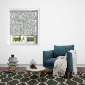 Abstract Arches Green Blackout Roller Blind