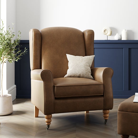 Single shop leather armchair