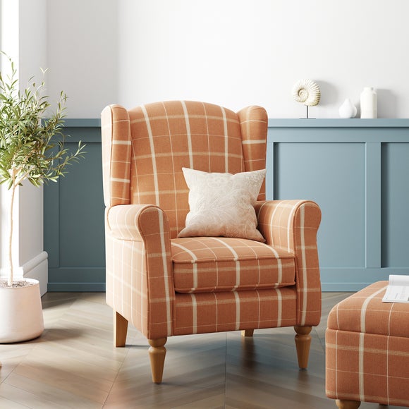 Orange best sale chair dunelm