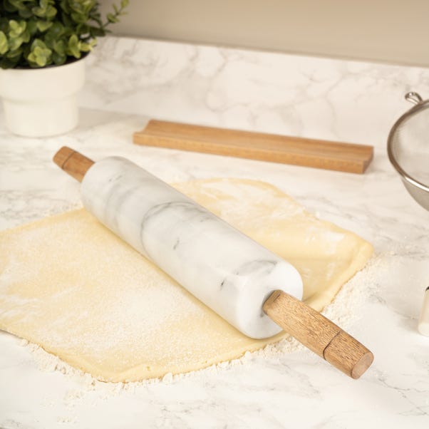 Kitchen Pantry Marble Rolling Pin with Stand image 1 of 5