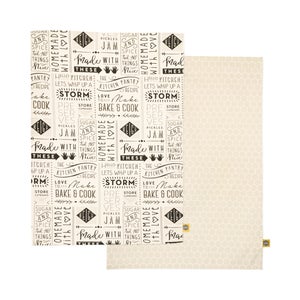 Set Of 2 Kitchen Pantry Whip Up A Storm Tea Towels