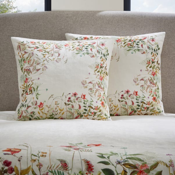 Dorma Rambling Rose Cream Continental Pillowcase image 1 of 1