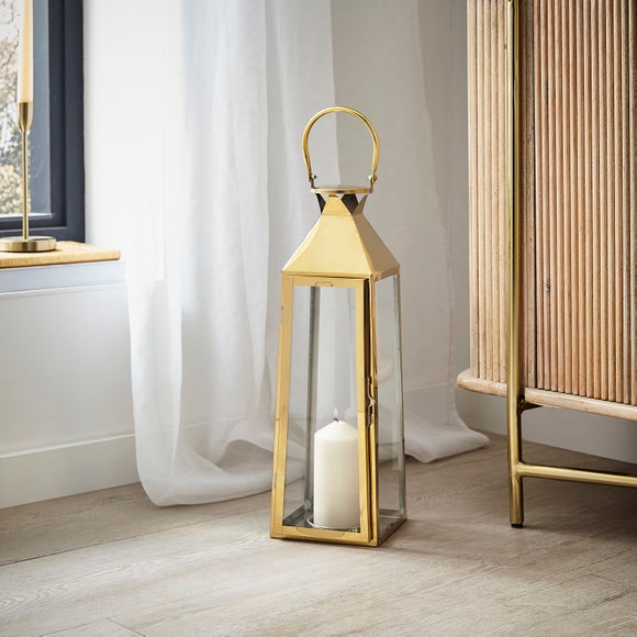 Dunelm gold store lantern