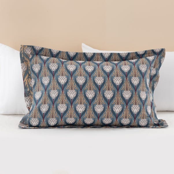 Maeve Floral Folkstone Blue Oxford Pillowcase image 1 of 4