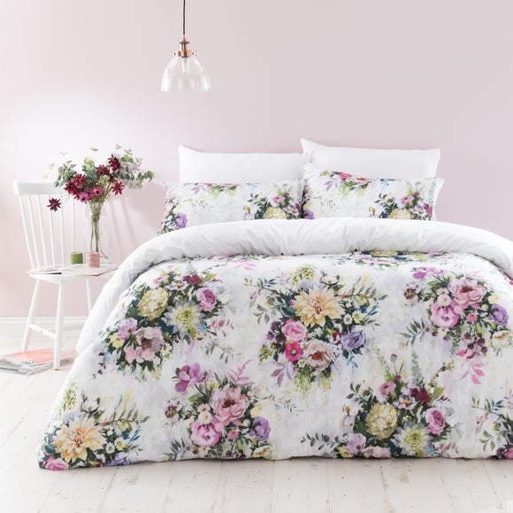 Kinsley Floral Cotton Duvet Cover And Pillowcase Set