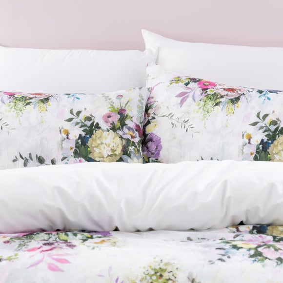 Kinsley Floral Cotton Duvet Cover and Pillowcase Set Dunelm