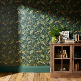 Moorland Moth Wallpaper Green