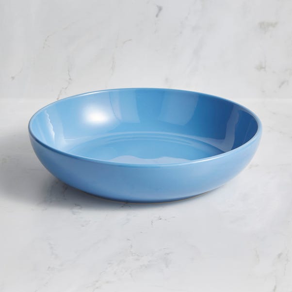Set of 4 Blue Pasta Bowls image 1 of 3