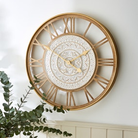 Decorative Skeleton Wall Clock 60cm