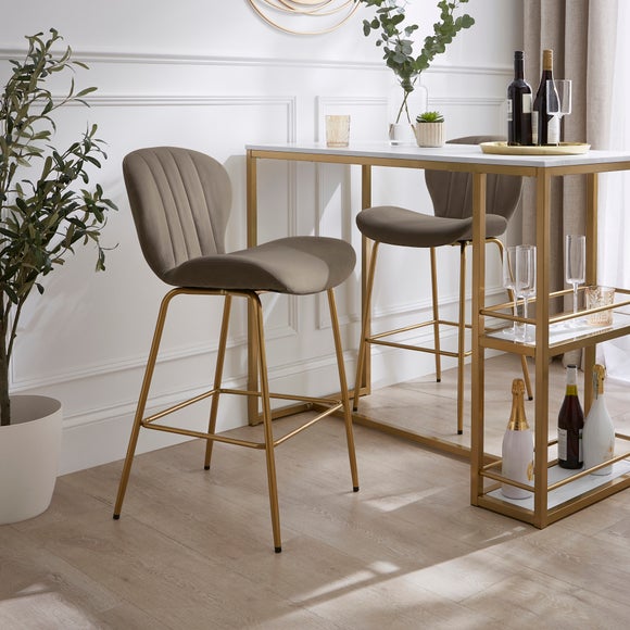 Dunelm gold bar deals stool