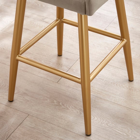 Montreal Bar Stool Mink Velvet Dunelm   30828589 Alt03 