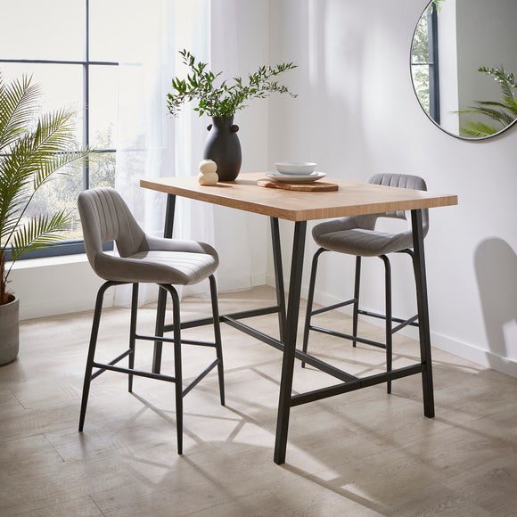 Arden Bar Stool, Velvet Dunelm