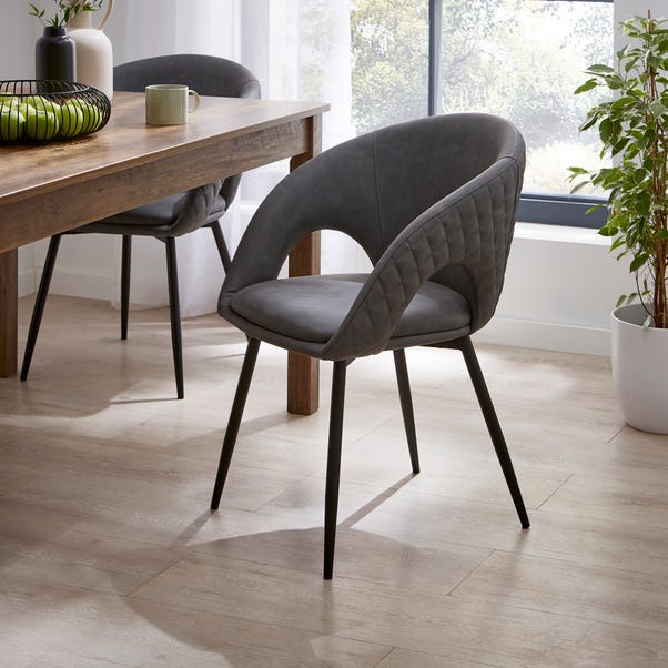 Dillon Dining Chair, Faux Leather image 1 of 7
