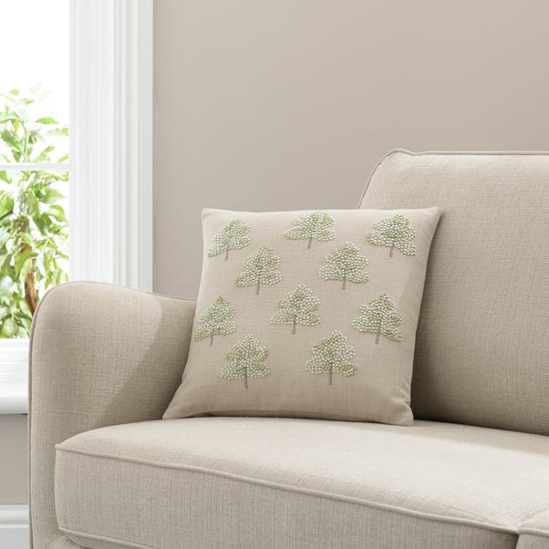 French Knot Trees Cushion image 1 of 6
