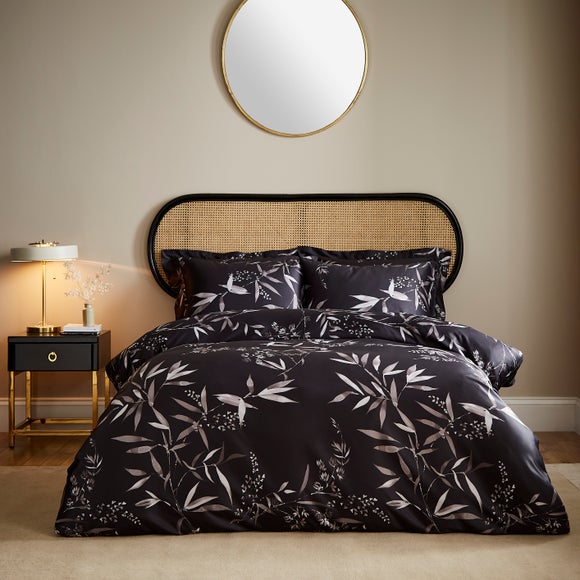 Bamboo Shadows Black Oxford Pillowcase | Dunelm