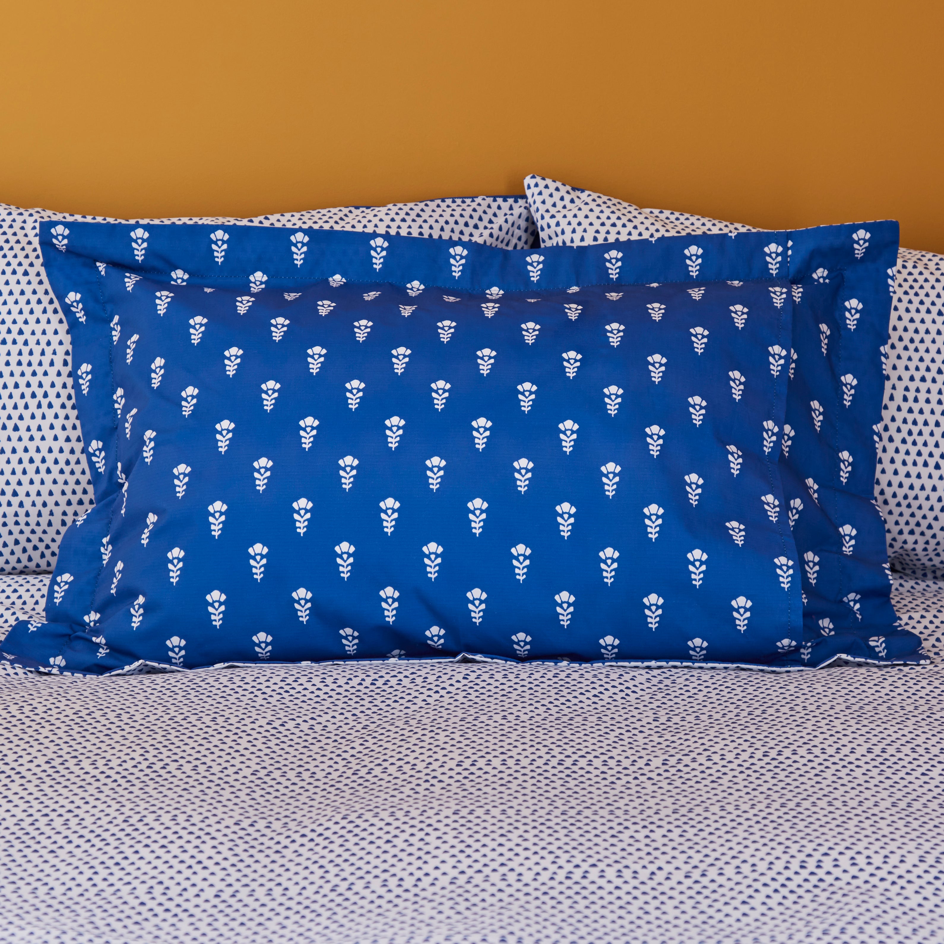Bonnie Blue Oxford Pillowcase Bluewhite