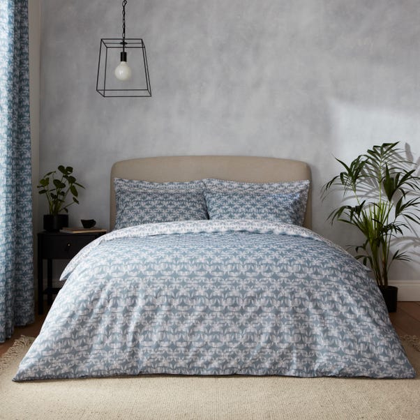 Reflex Pacific Blue Duvet Cover and Pillowcase Set image 1 of 6