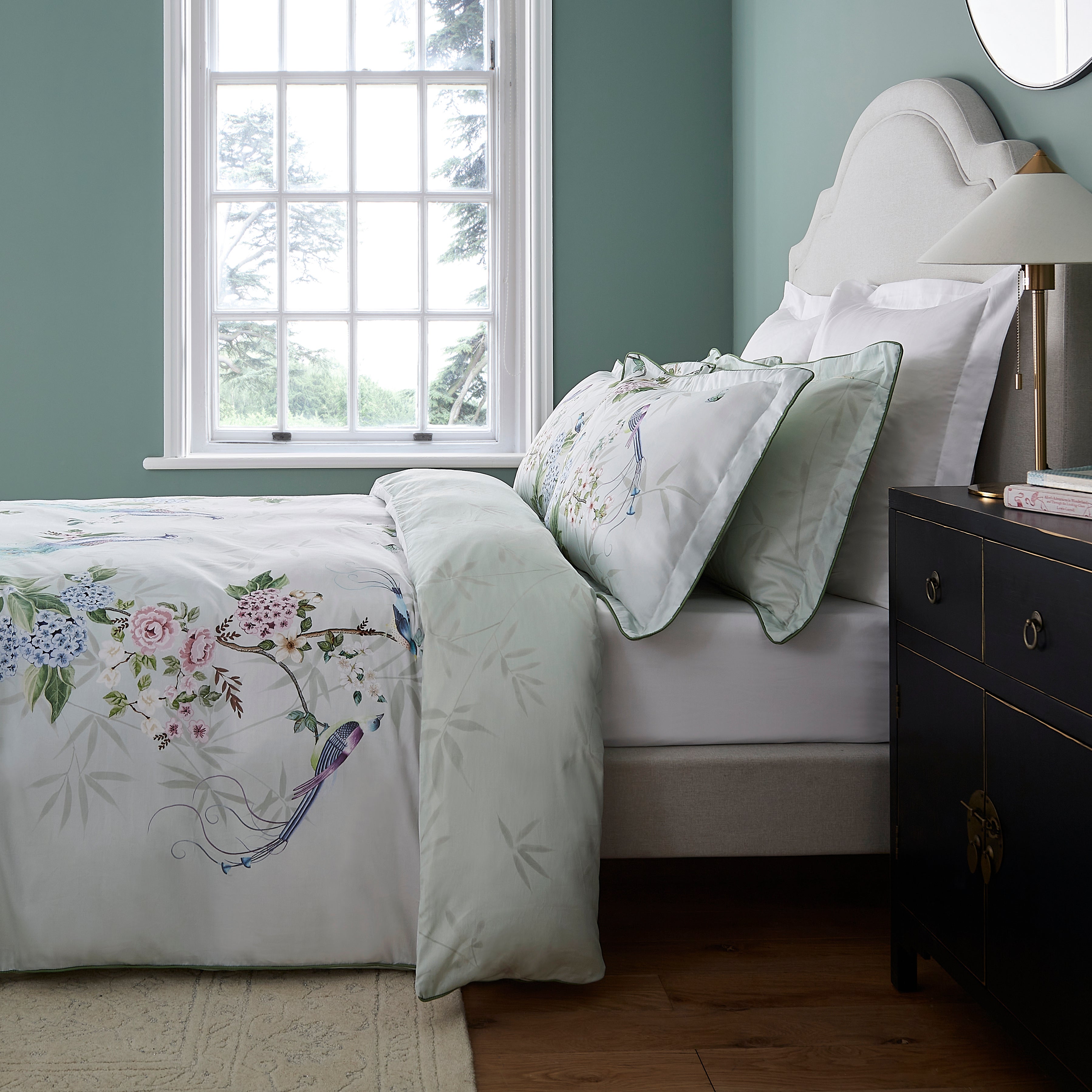 Dorma Love Bird Cotton Duvet Cover and Pillowcase Set | Dunelm