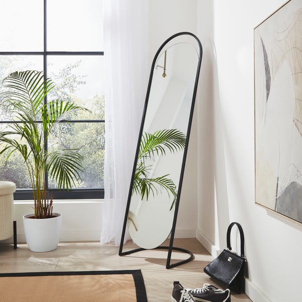 Modern Arch Free Standing Mirror Black image 1 of 3