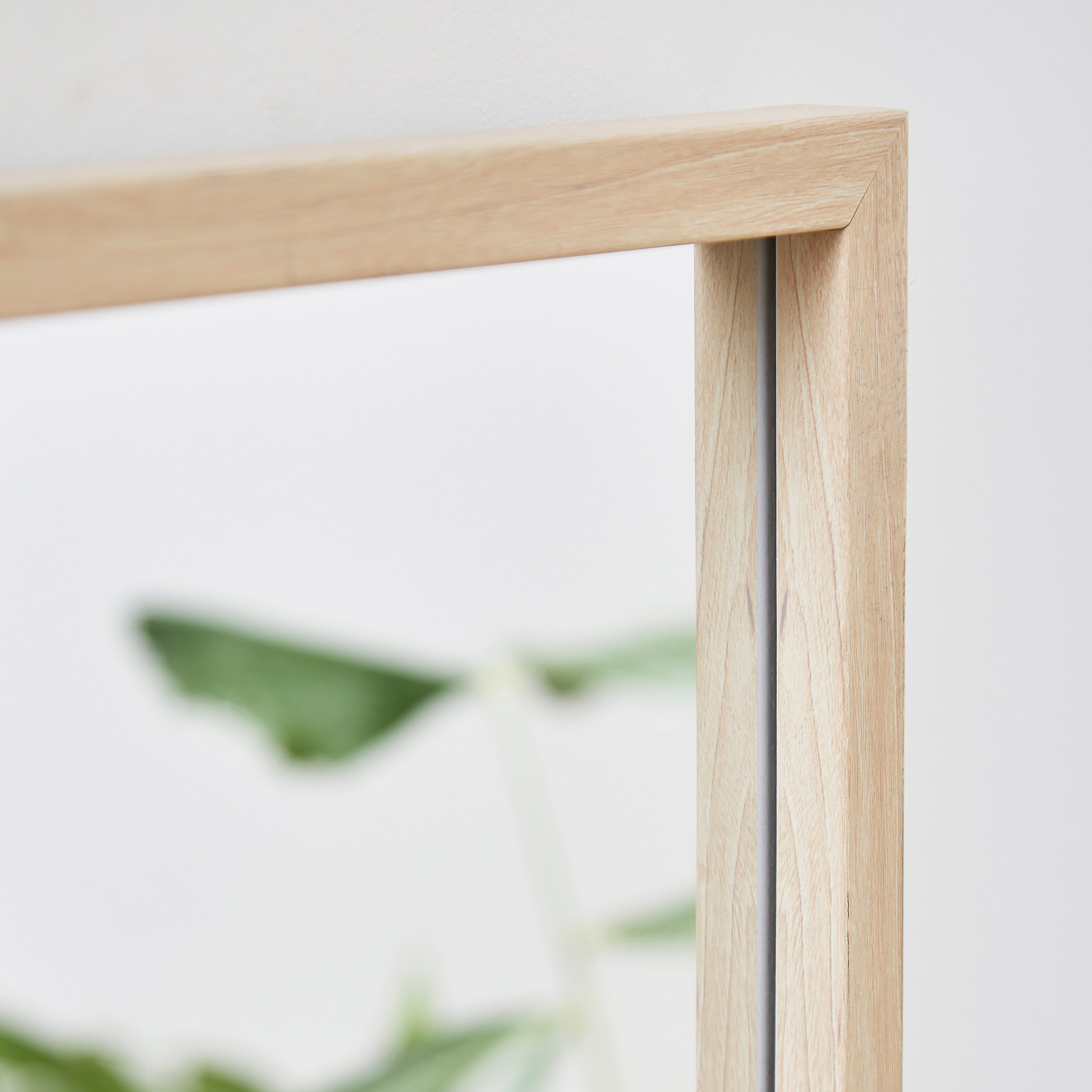 Essentials Full Length Mirror Wood Effect Brown