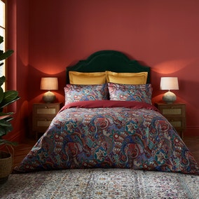 Dorma Persian Jewel Velvet Duvet Cover and Pillowcase Set