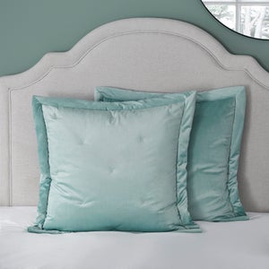Dorma Burford Velvet Seafoam Pillow Sham