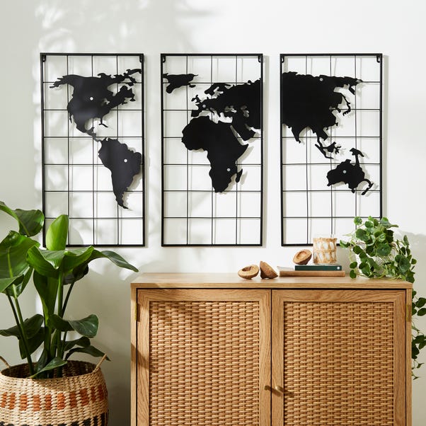 Globe Panelled Magnetic Wall Art image 1 of 3