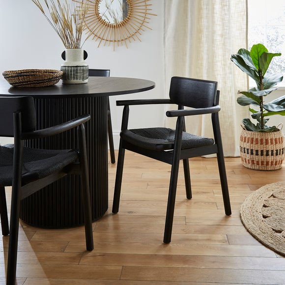 Black carver dining online chairs