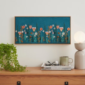 Scandi Florals Framed Canvas