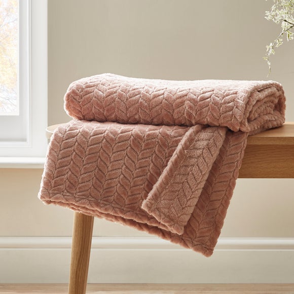 Dunelm orange throw hot sale