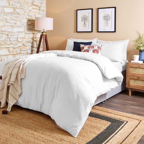 Simply Brushed Cotton 28cm Fitted Sheet Dunelm