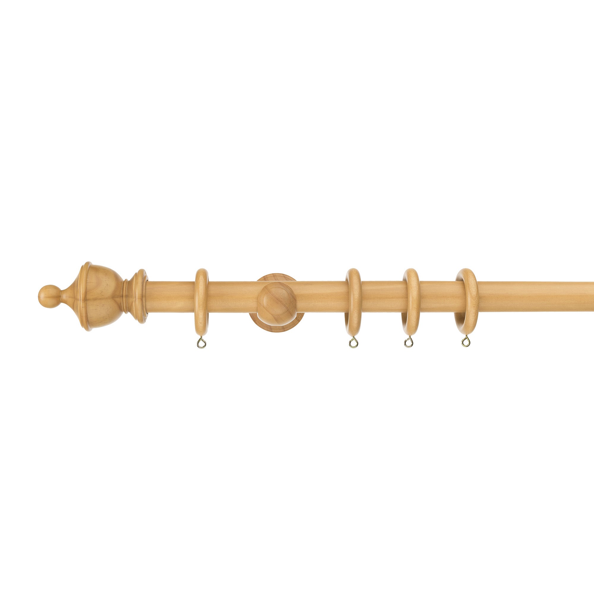 Sherwood Urn Finial Wooden Curtain Pole Sherwood Oak