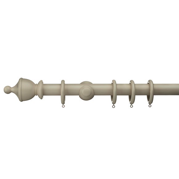Sherwood Urn Finial Painted Wooden Curtain Pole Dunelm
