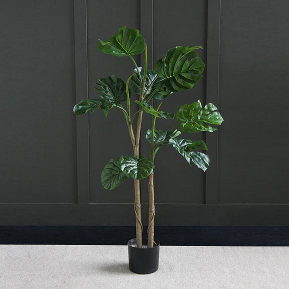 Artificial Premium Monstera In Black Plant Pot