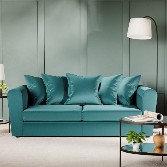 Teal 3 outlet seater sofa