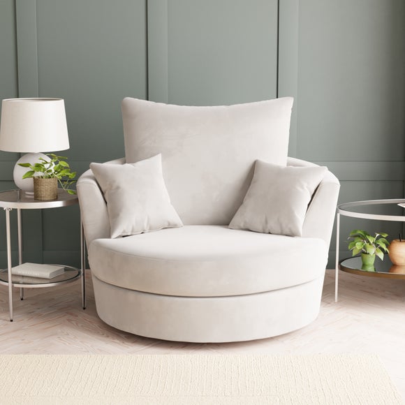 Blake Opulent Velvet Swivel Chair Dunelm
