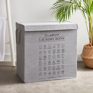 Lights And Darks Printed Laundry Basket